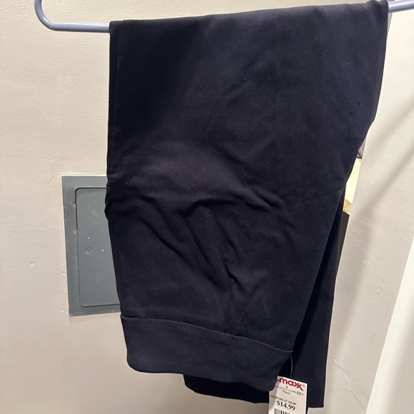 NWT Navy crop pants with decorative gold buttons size medium - Picture 3 of 3